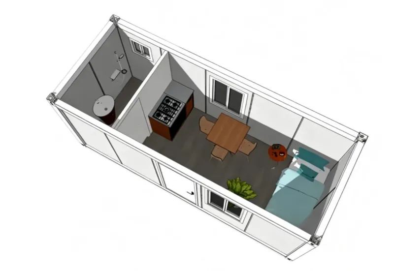 Casa de caja de embalaje plegable(Imagen2)