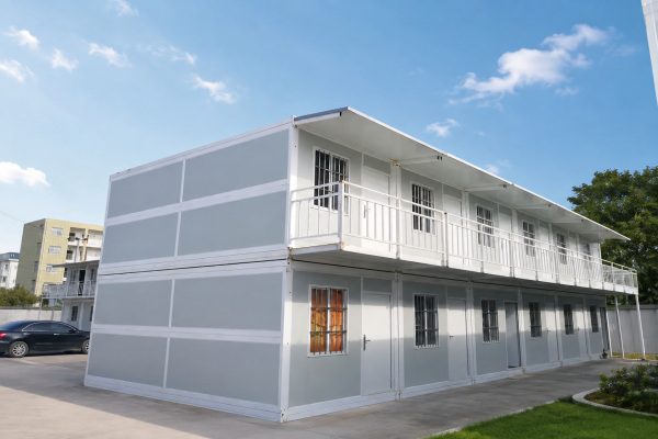 Casa de contenedores plegable de paquete plano